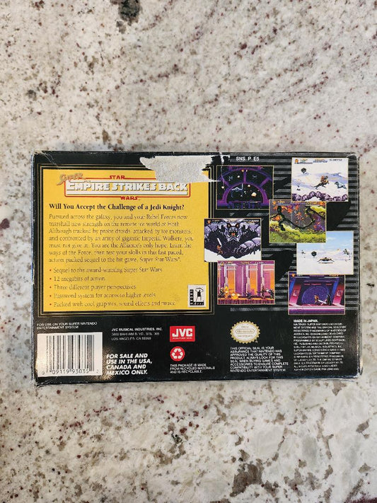 Super Star Wars Empire contre-attaque JVC SNES