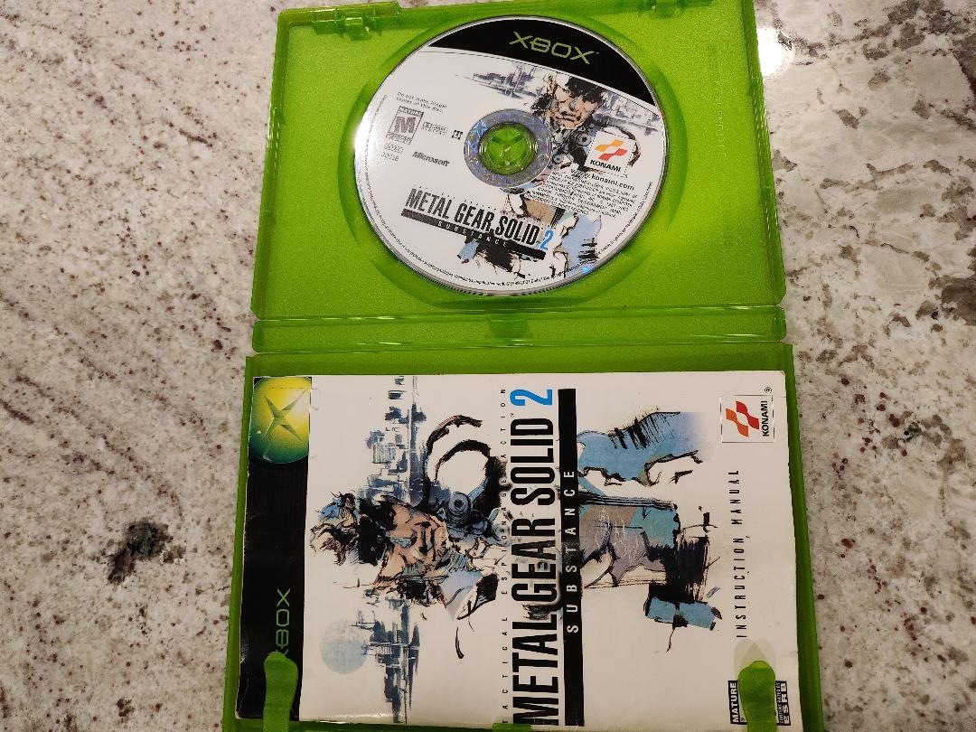 Metal Gear Sustancia sólida Xbox Original