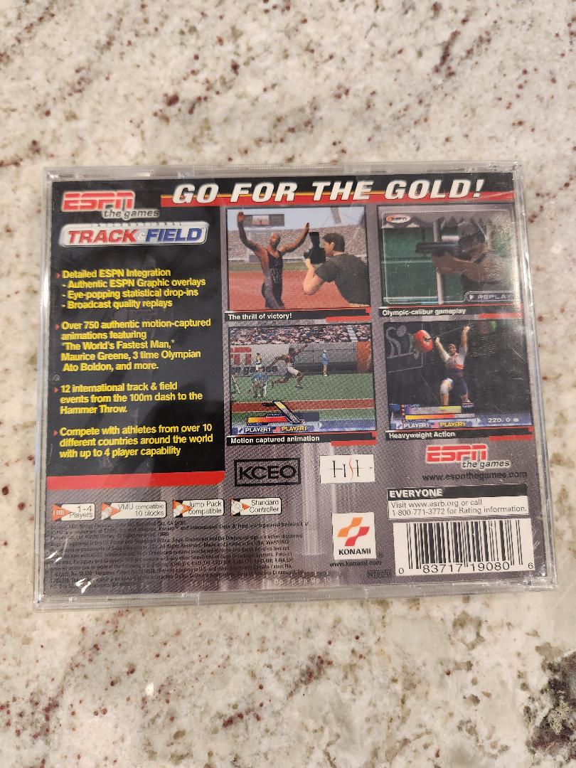 ESPN International Track and Field Sega Dreamcast Sellado NUEVO