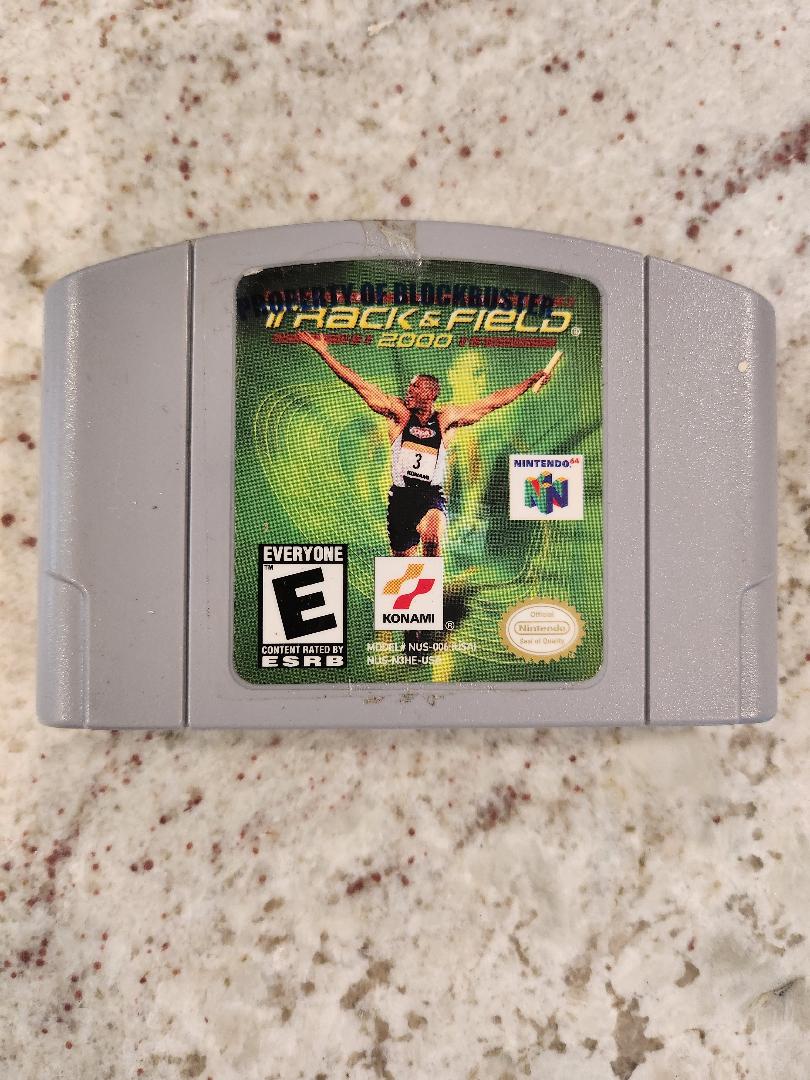 International Track & Field 2000 N64 Game Blockbuster Rental