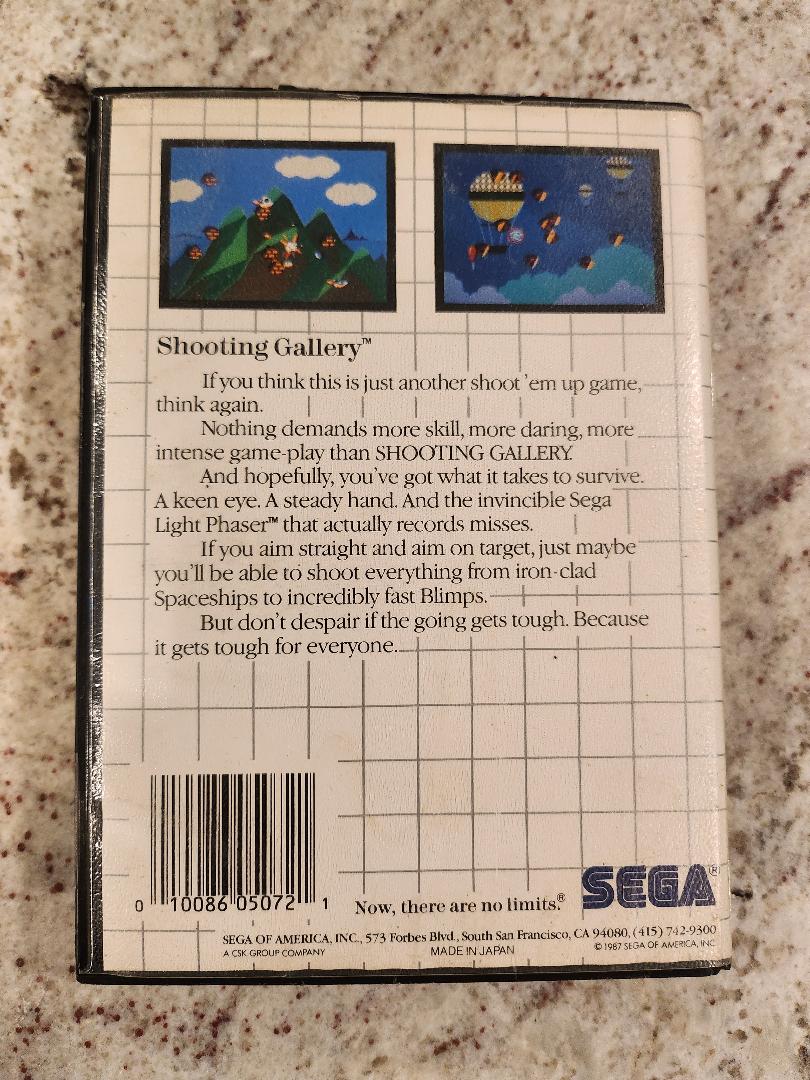 Shooting Gallery Sega Master CIB