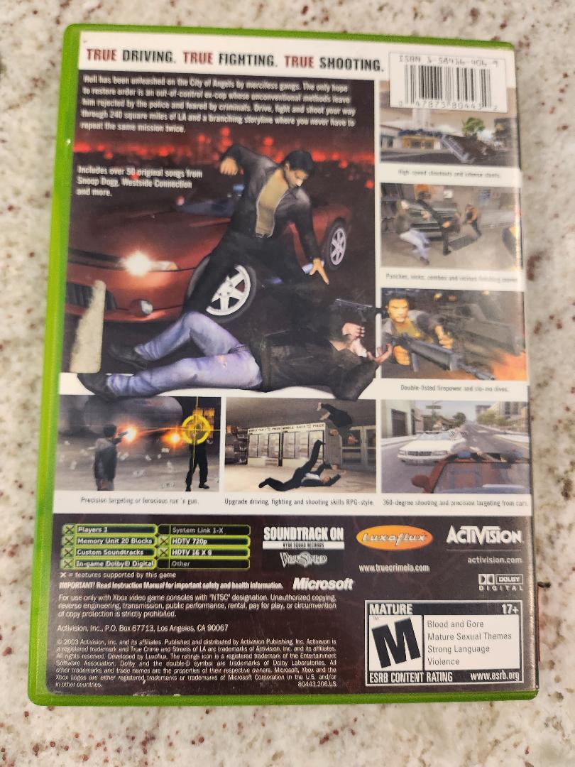 True Crime: Calles de LA Xbox Original