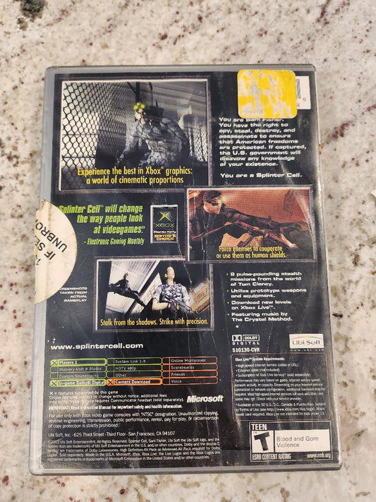Tom Clancy's Splinter Cell Stealth Action redéfini Xbox Original