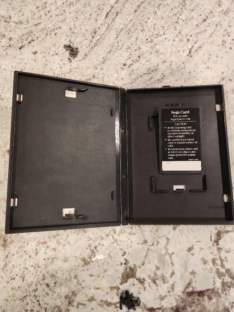 F-16 Fighting Falcon Card Sega Master Cart. and Box Only