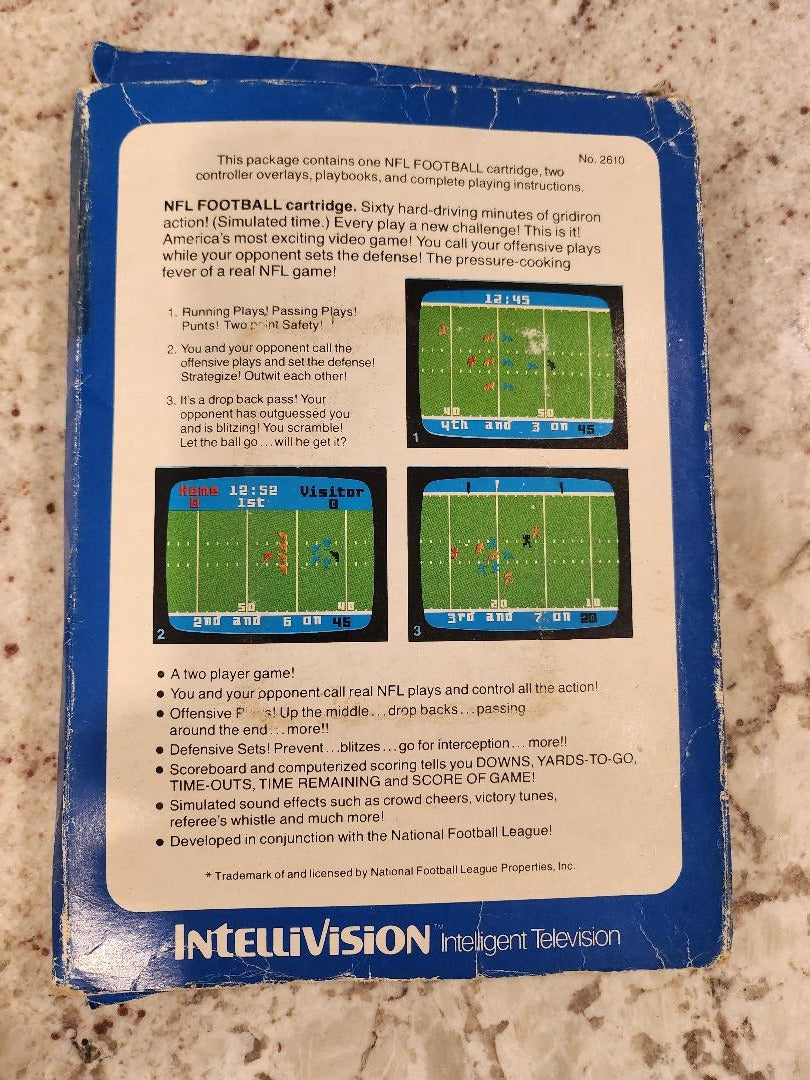 Intellivision de football de la NFL