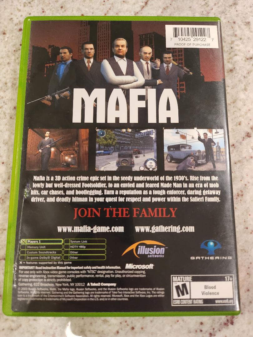 MAFIA Xbox originale