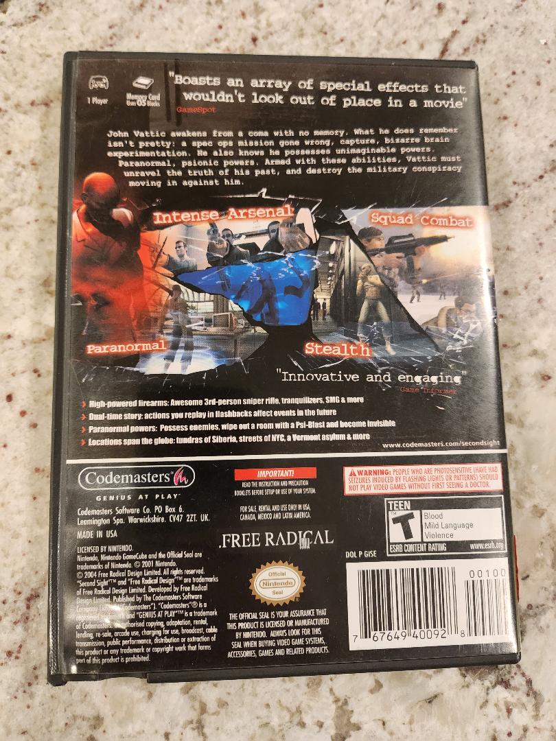Second SightNintendo GameCube