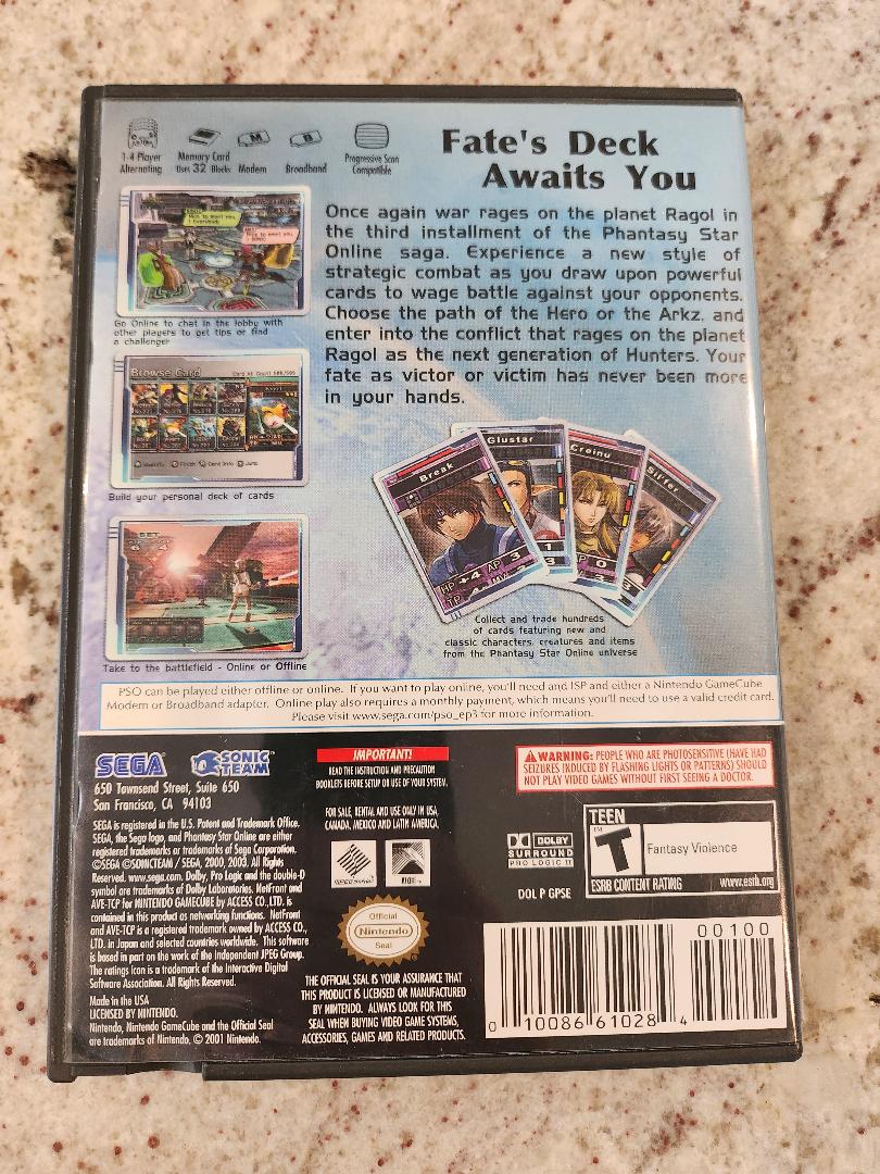 Phantasy Star Online Épisode III : CARD Revolution Nintendo GameCube
