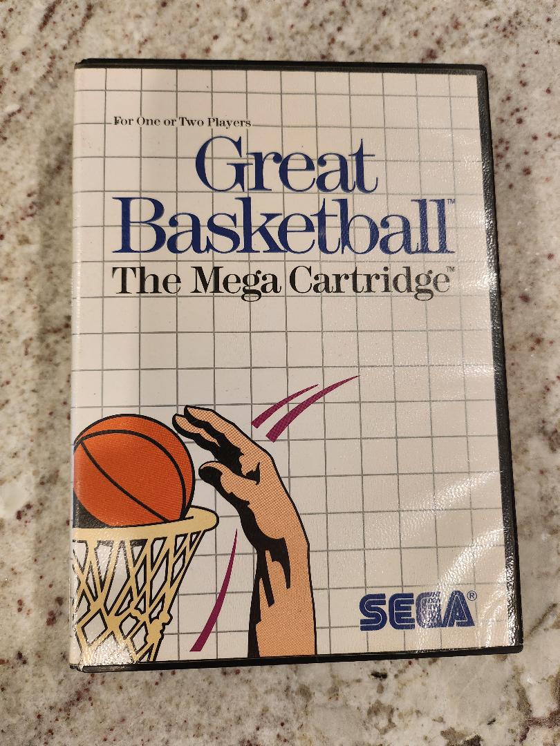 Great Basketball Sega Master Cart. and Box Only
