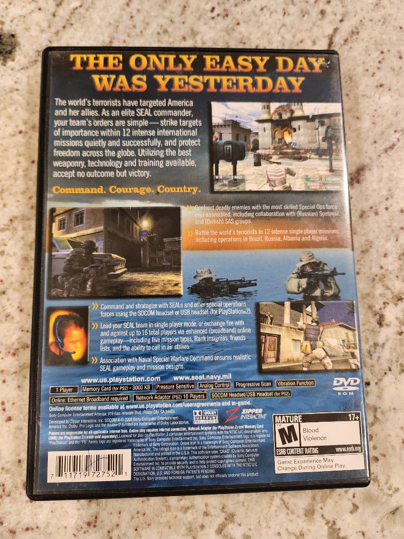 Socom II US Navy Seals PS2