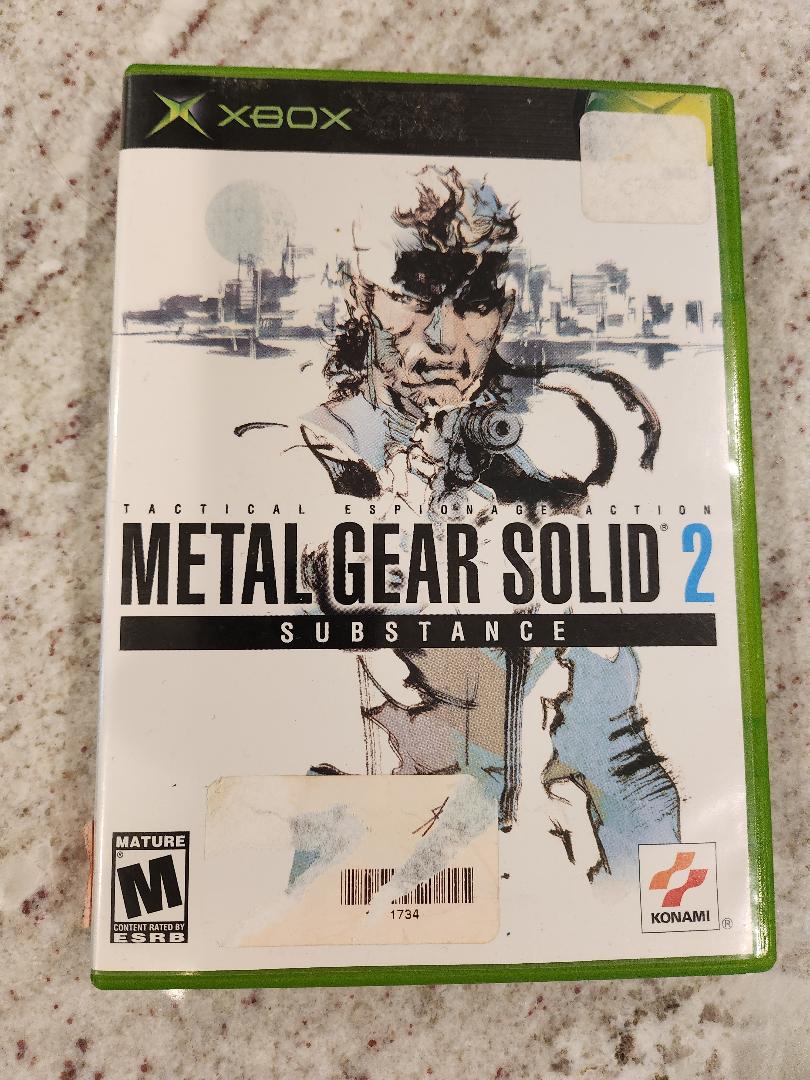 Metal Gear Sustancia sólida Xbox Original