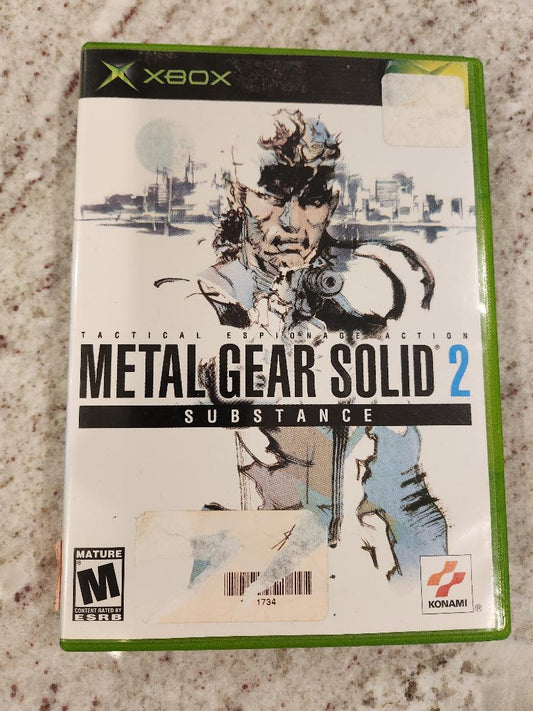 Metal Gear Substance Solide Xbox Original