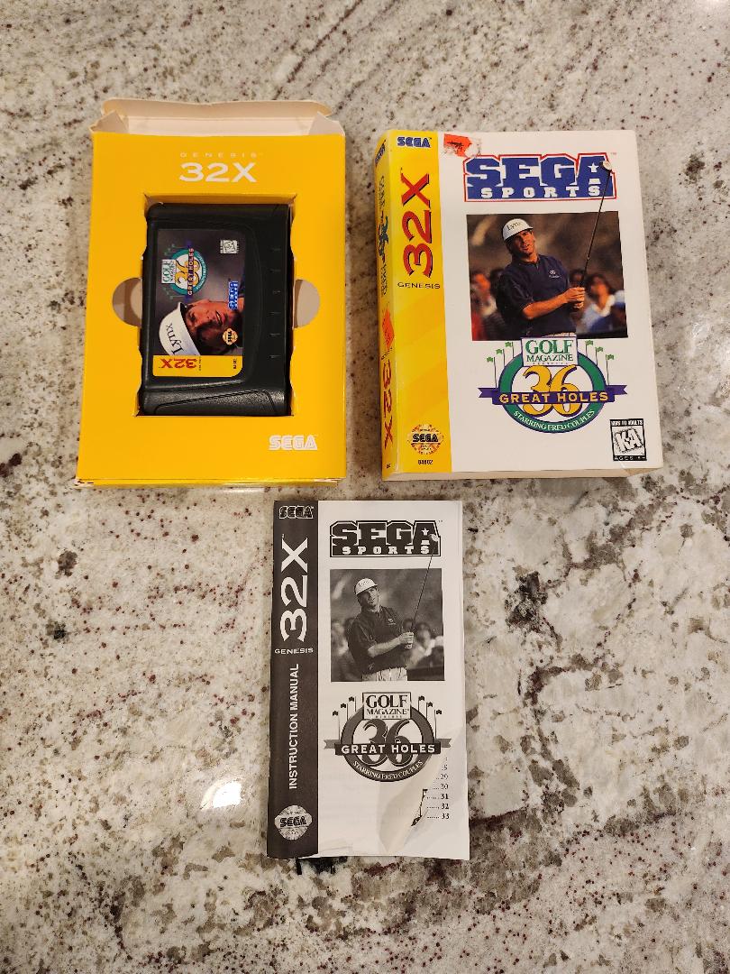 GOLF Magazine présente 36 grands trous mettant en vedette Fred Couples Sega Genesis 32X CIB