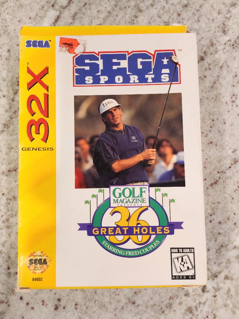 GOLF Magazine présente 36 grands trous mettant en vedette Fred Couples Sega Genesis 32X CIB