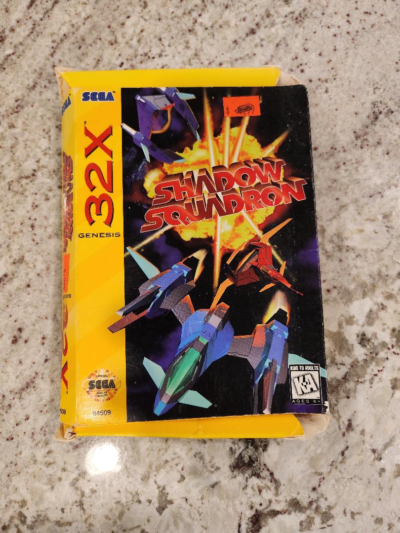 Chariot Sega Genesis 32X Shadow Squadron, boîte uniquement