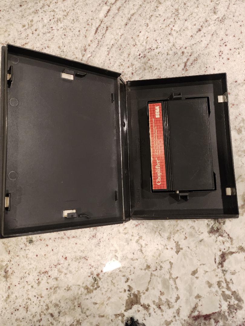 Choplifter Sega Master Cart. and Box Only
