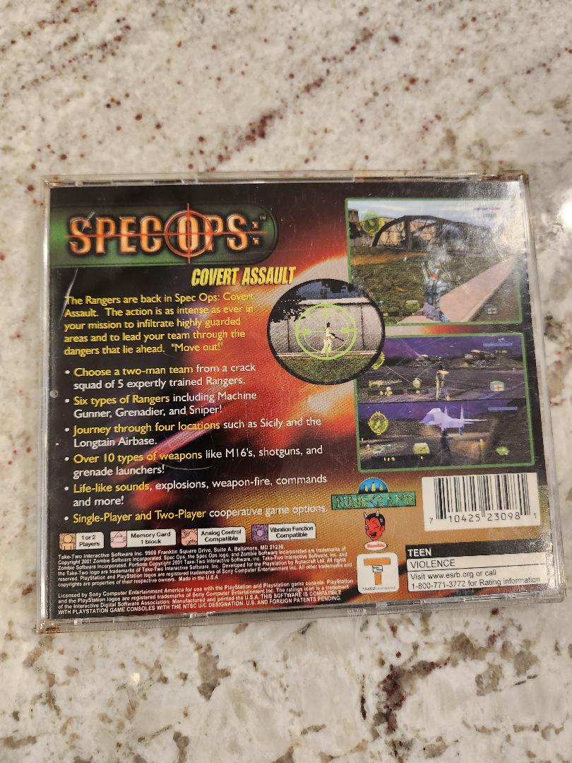 Spec Ops Covert Assault PS1