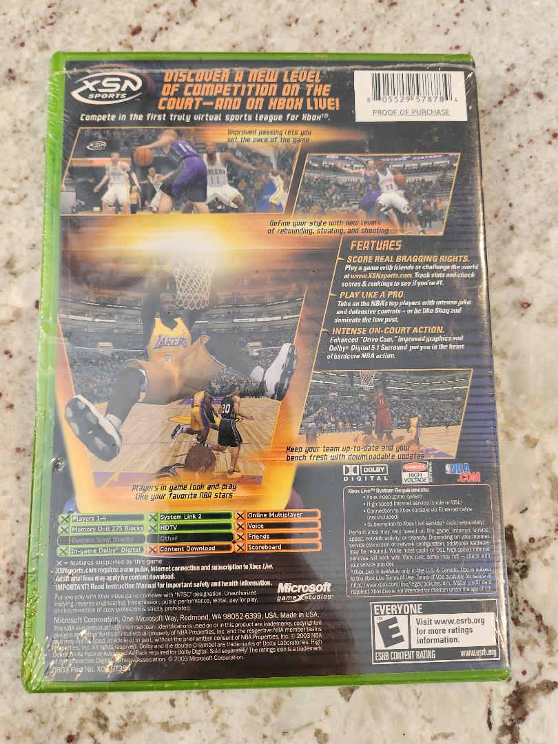 NBA Inside Drive 2004 Xbox Original Scellé NOUVEAU