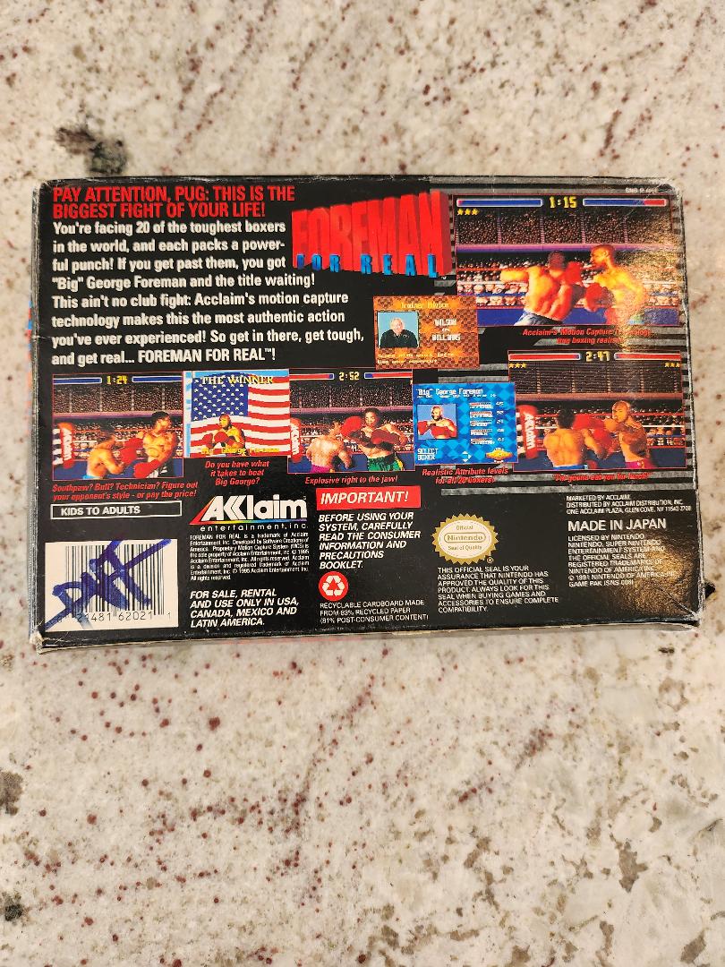 Foreman For Real SNES