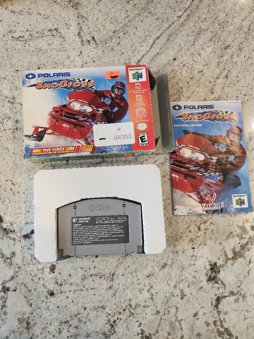 Polaris Snocross N64 Game CIB