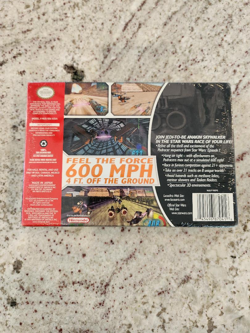 Star Wars Episode I: Racer N64 Game Sealed NEW
