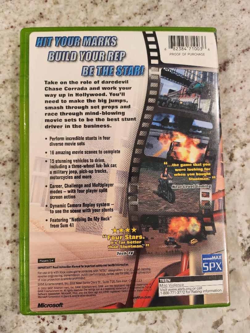 Chase: Hollywood Stunt Driver Xbox Original