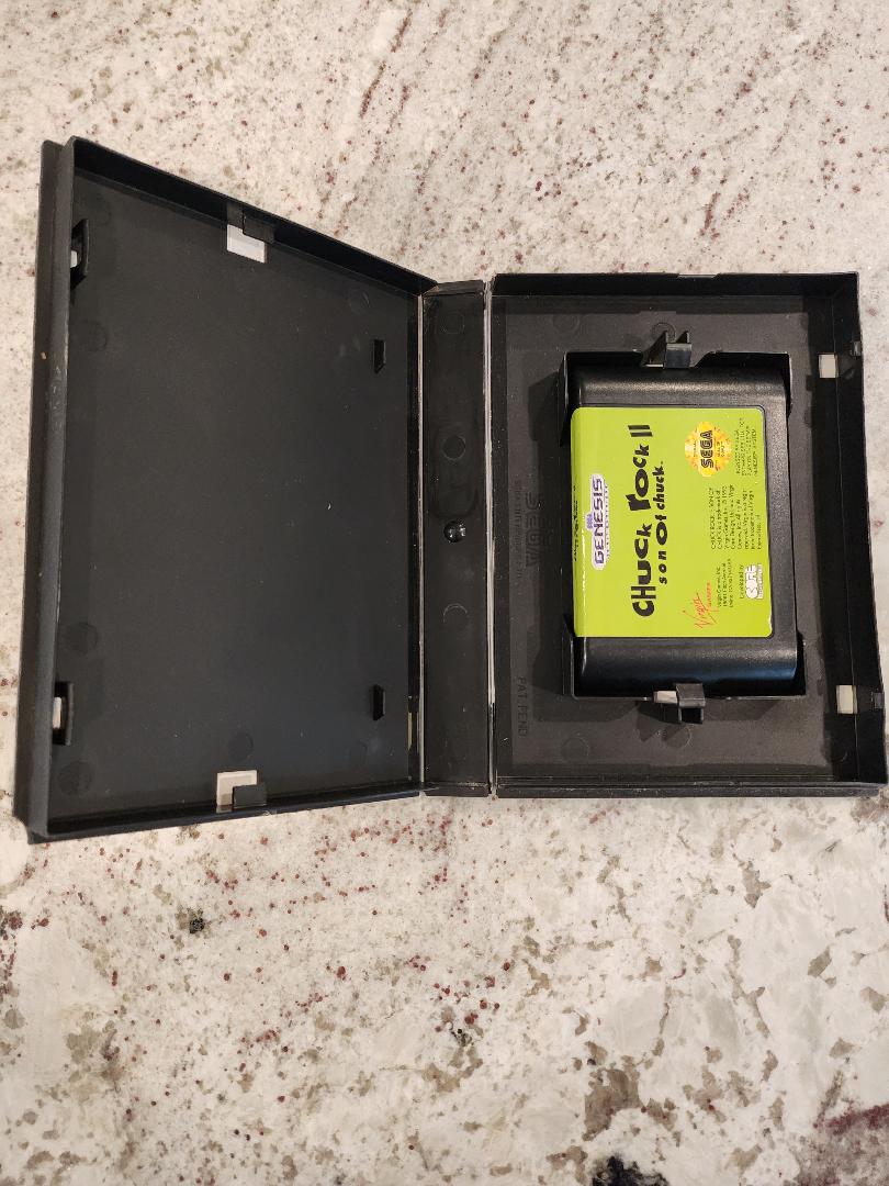 Chuck Rock II : Fils de Chuck 2 Sega Genesis Cart. et boîte seulement