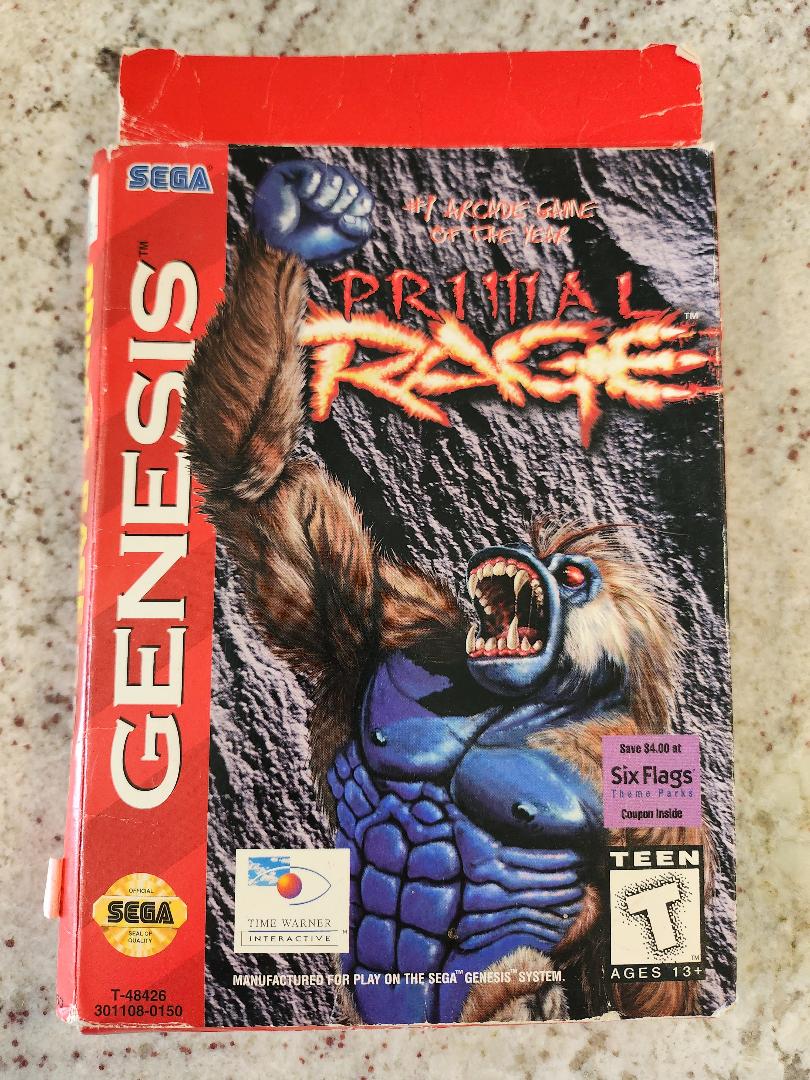 Primal Rage Sega Genesis CIB