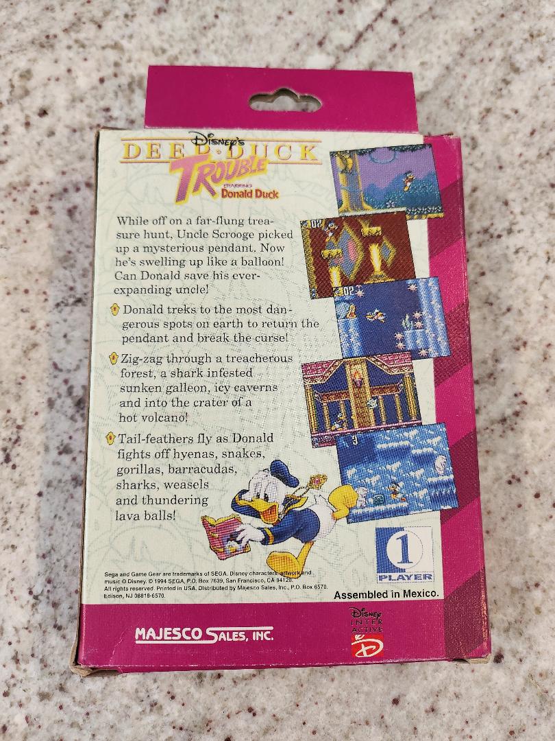 Profundo problema de pato Sega Game Gear