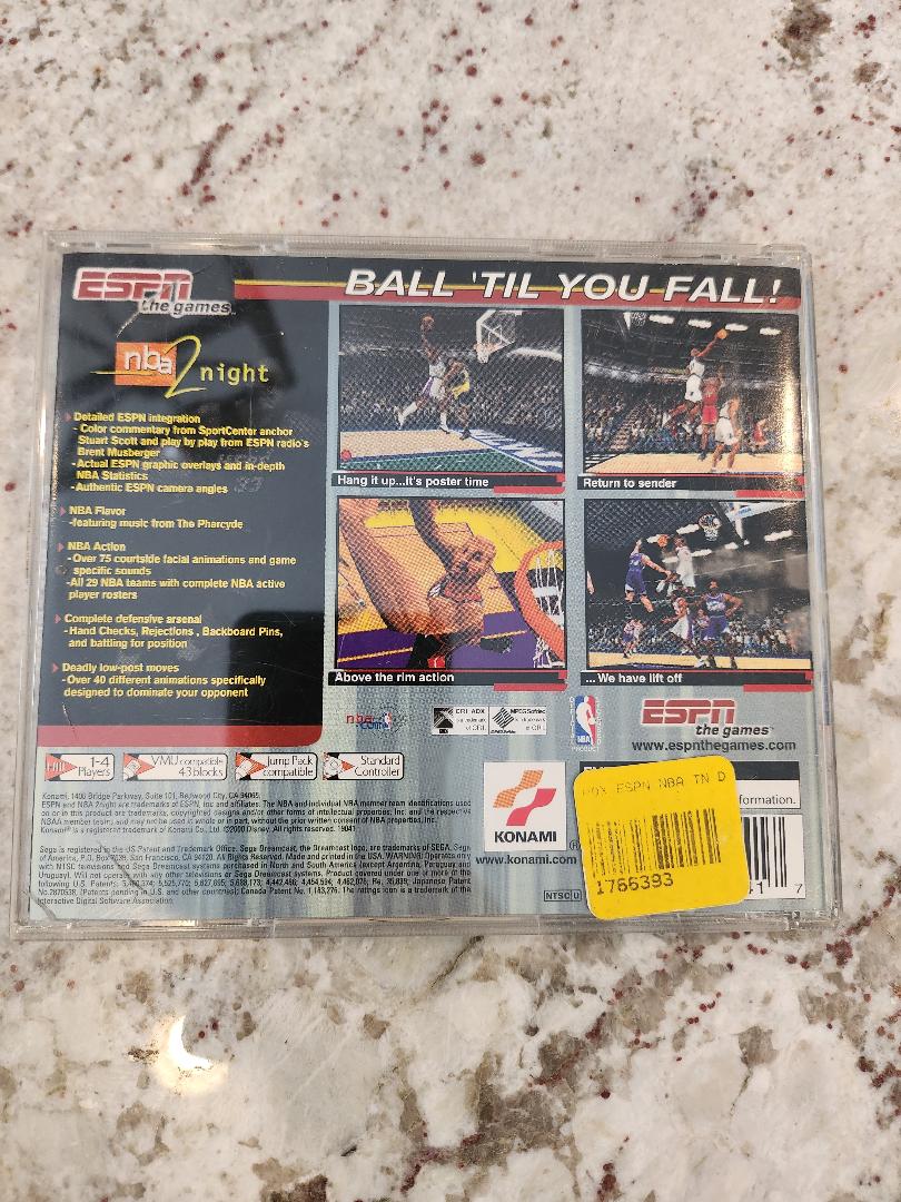 ESPN NBA 2NIGHT Sega Dreamcast
