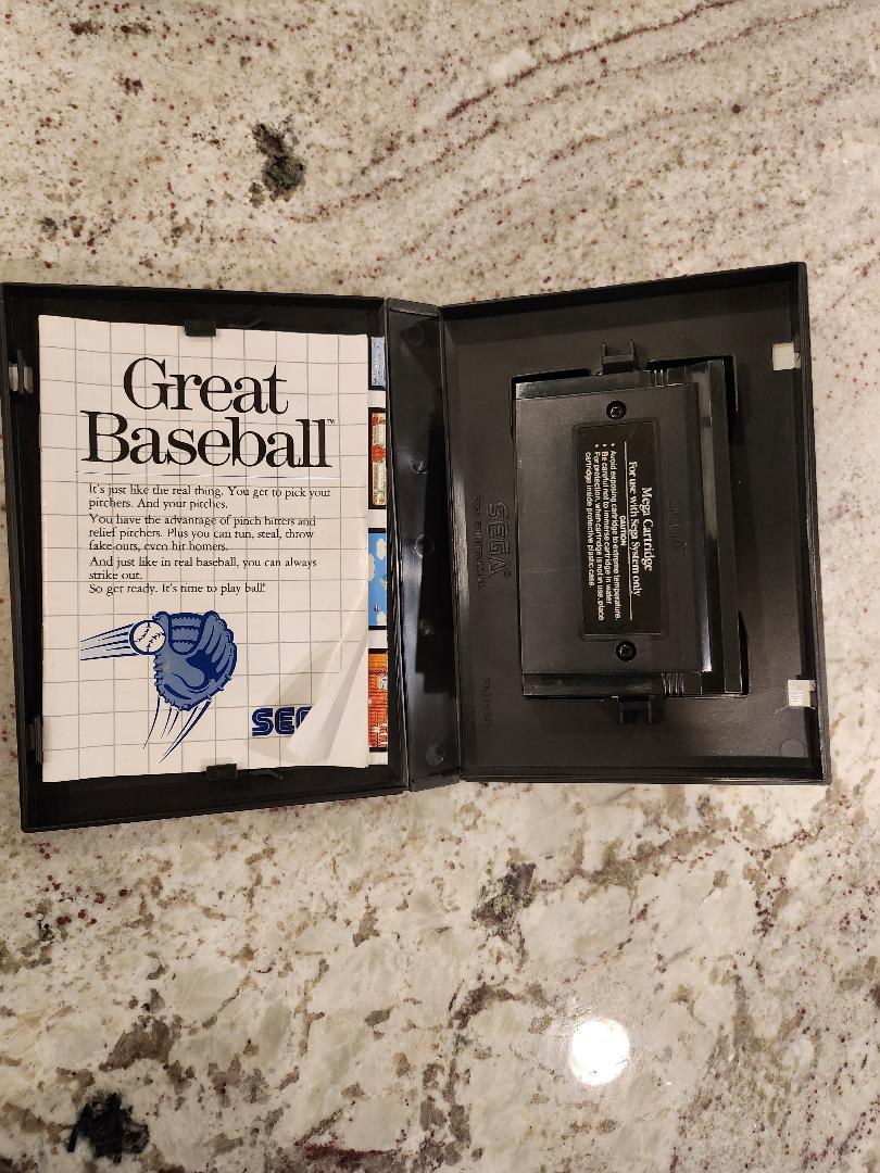 Great Baseball Sega Master CIB