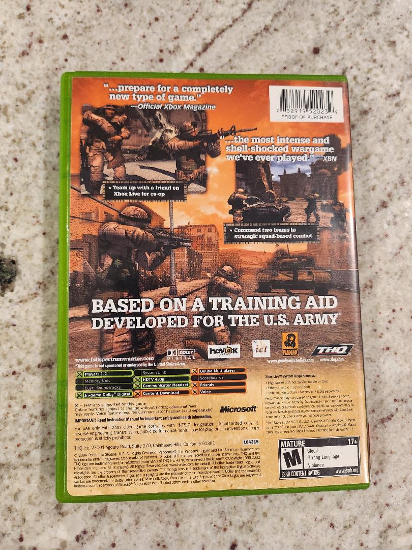 Guerrier à spectre complet Xbox Original