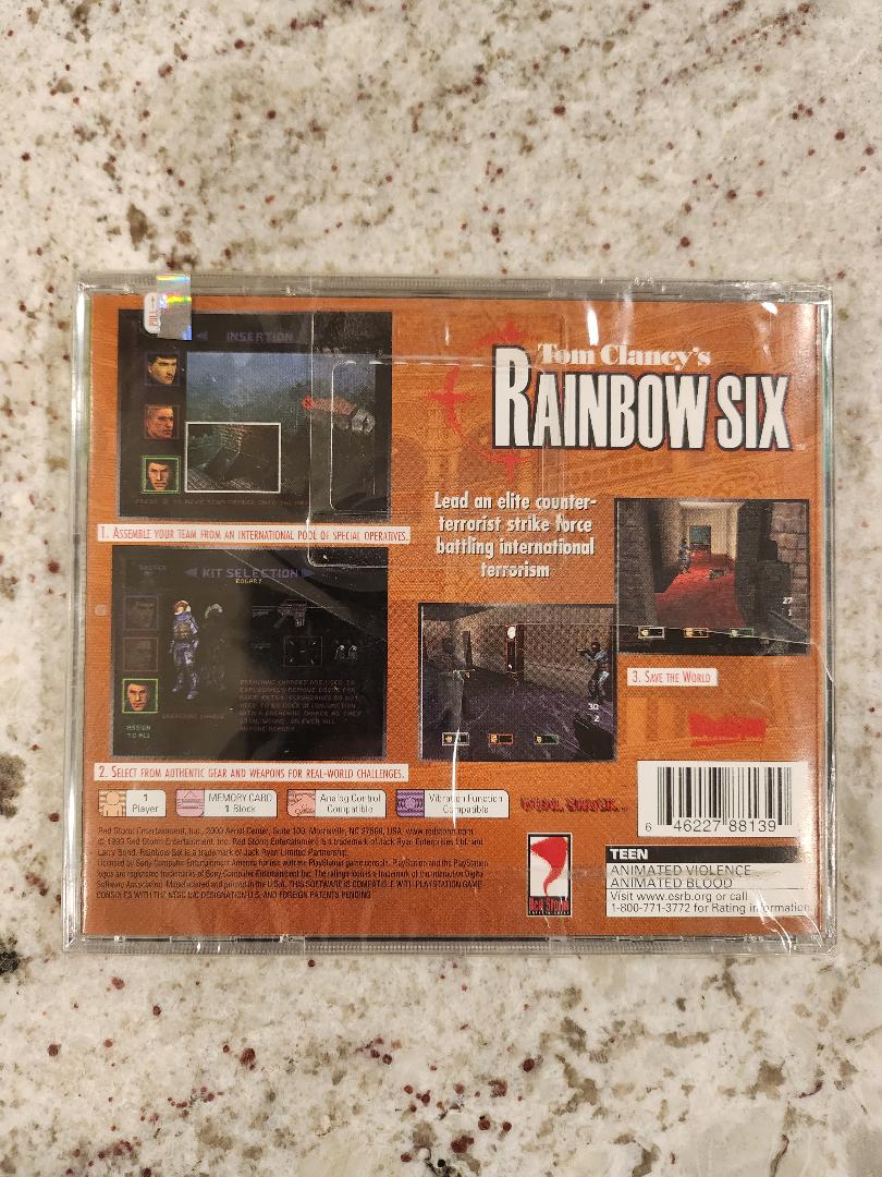 Tom Clancy's Rainbow Six PS1 Scellé NOUVEAU