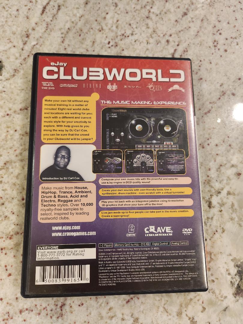 EJay Clubworld PS2
