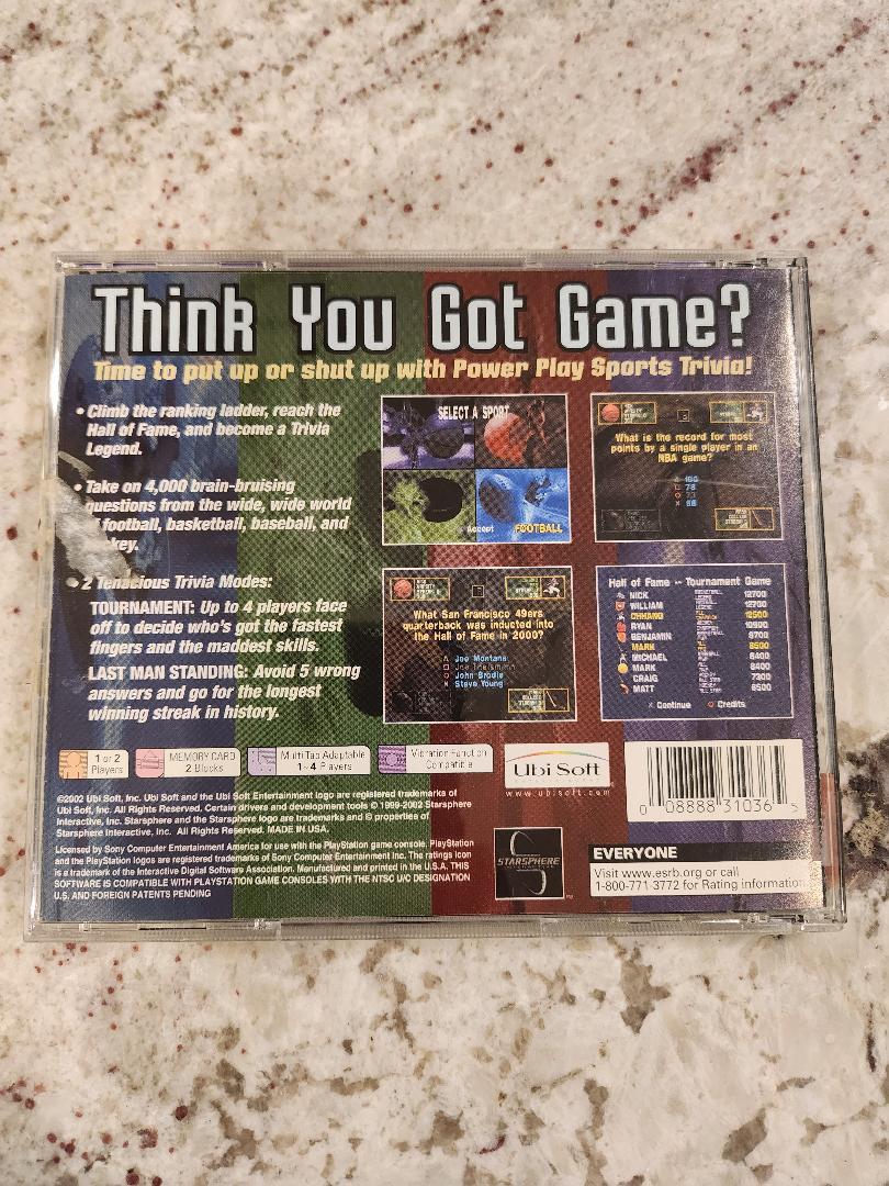Power Play: Sports Trivia PS1