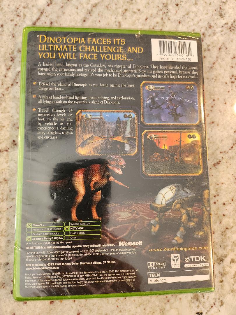 DINOTOPIA The Sunstone Odyssey Xbox Original Scellé NOUVEAU