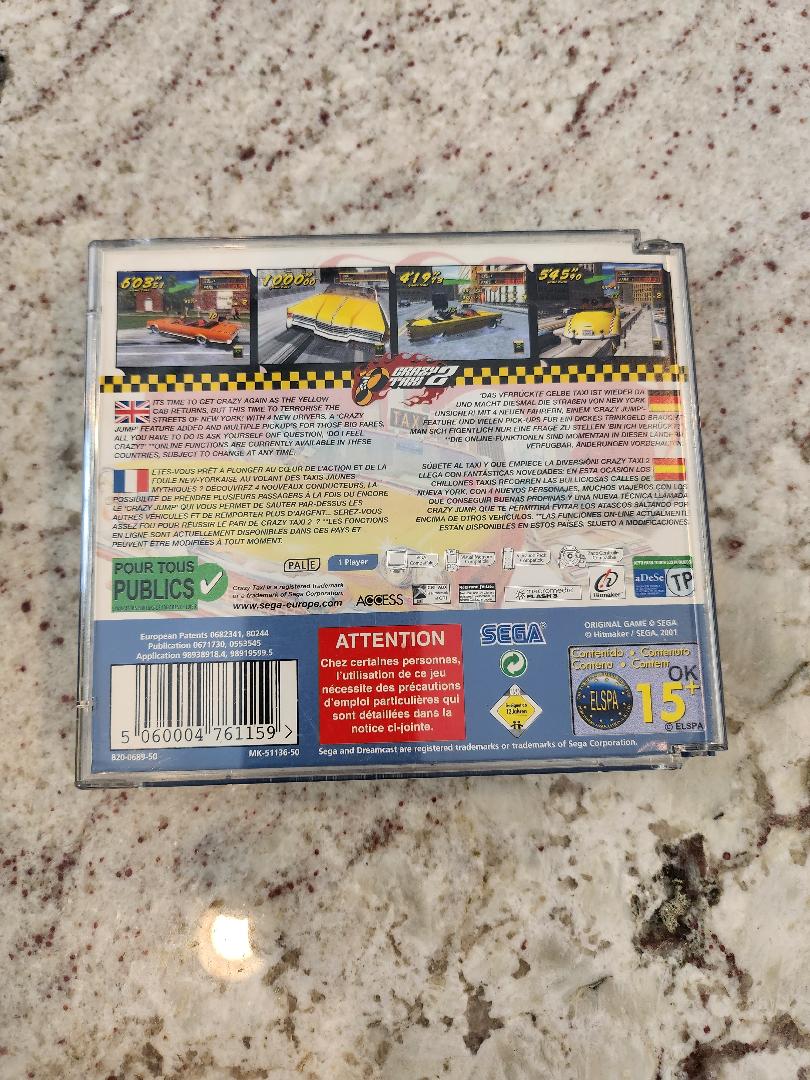 Crazy Taxi 2 Sega Dreamcast PAL CIB