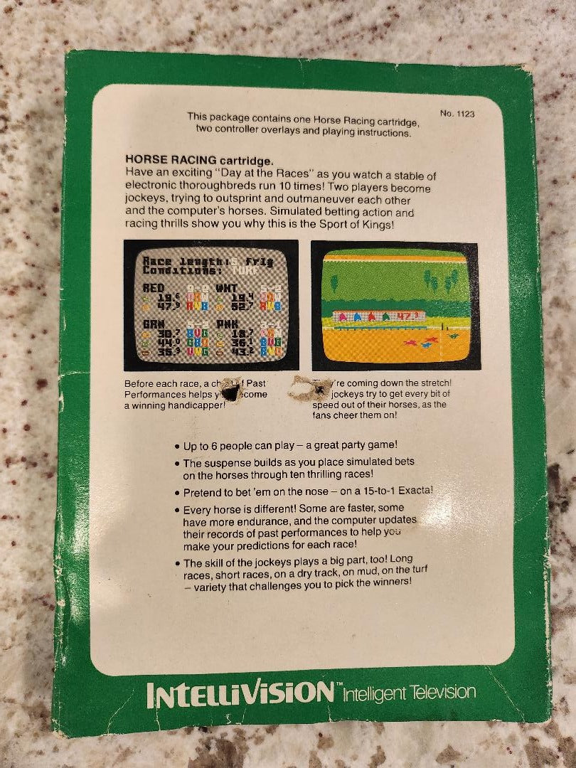 Intellivision des courses de chevaux