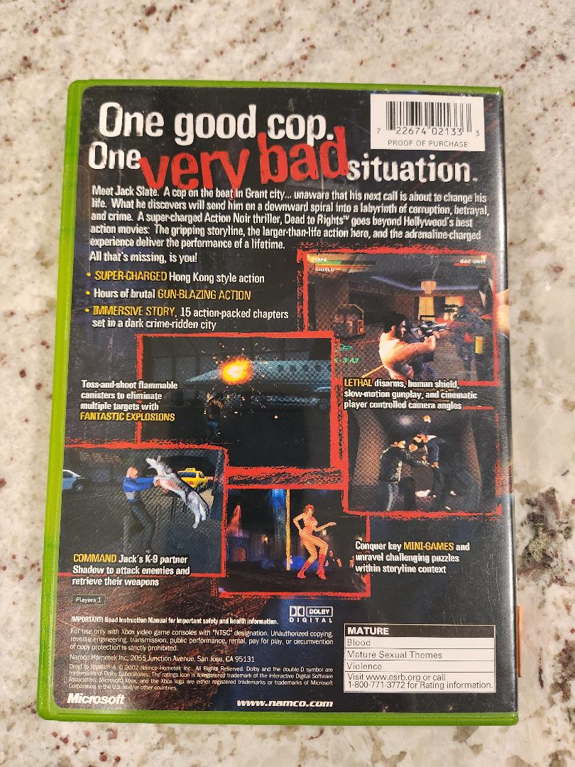 Dead to Rights Xbox Original