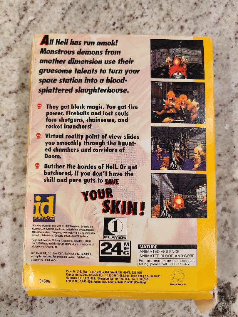 Doom Sega Genesis 32X CIB