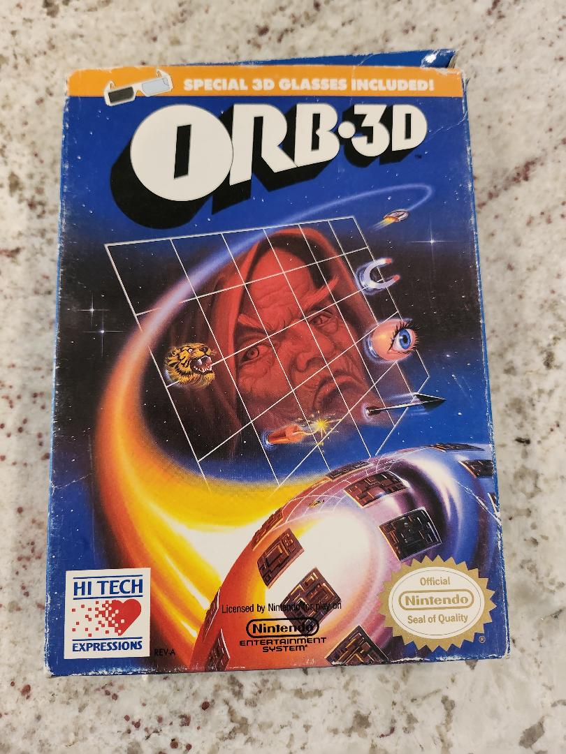 ORB-3D Juego y caja de Nintendo NES solamente