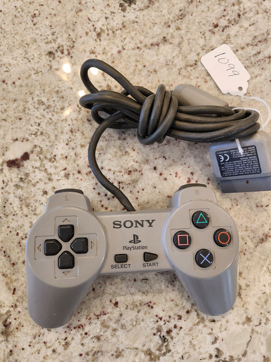 Sony PlayStation 1 PS1 Non Duel Shock Gray OEM Controller Used