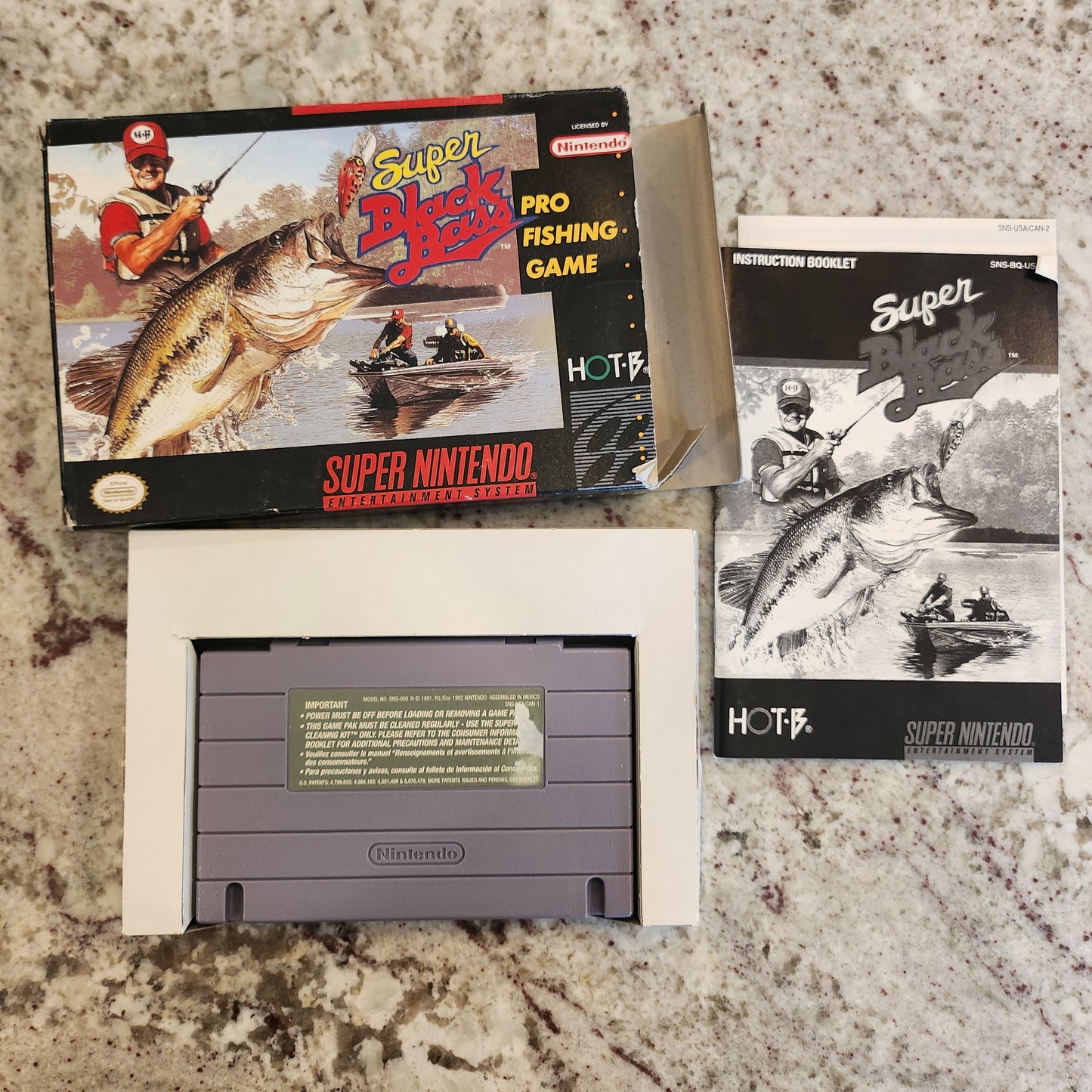 Super Black Bass Pro Fishing SNES CIB