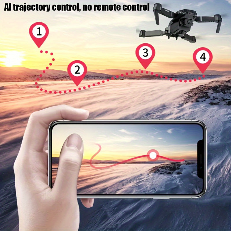 Foldable Quadcopter RC Drone - Dual Camera + 2 Batterys - 2024 Newest Model with Long Flight Time