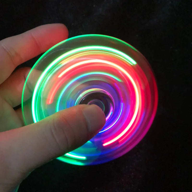 Crystal Luminous LED light Fidget Spinner