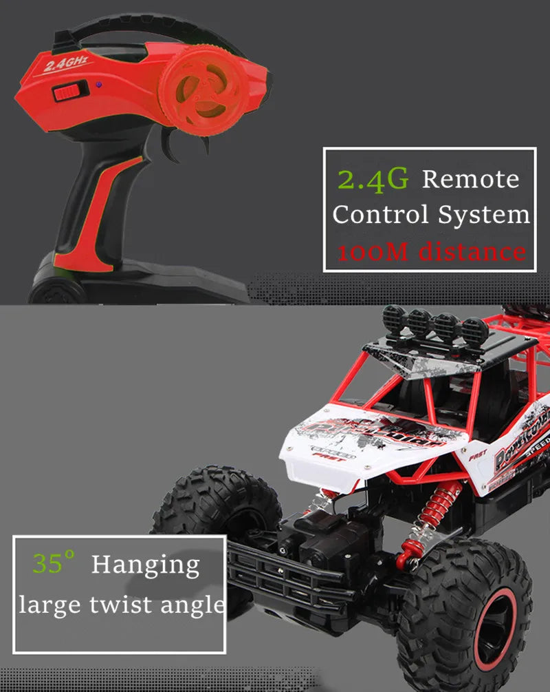 Big Carro 1:12 4WD RC Car 27/37cm 2.4G Remote Control Buggy - High speed Cars - Off-Road Trucks