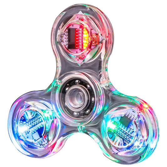 Crystal Luminous LED light Fidget Spinner