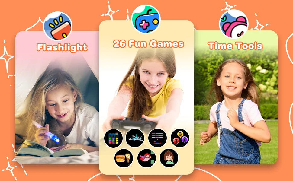 Kids Games Smart Watch for Age 5-12 Kids