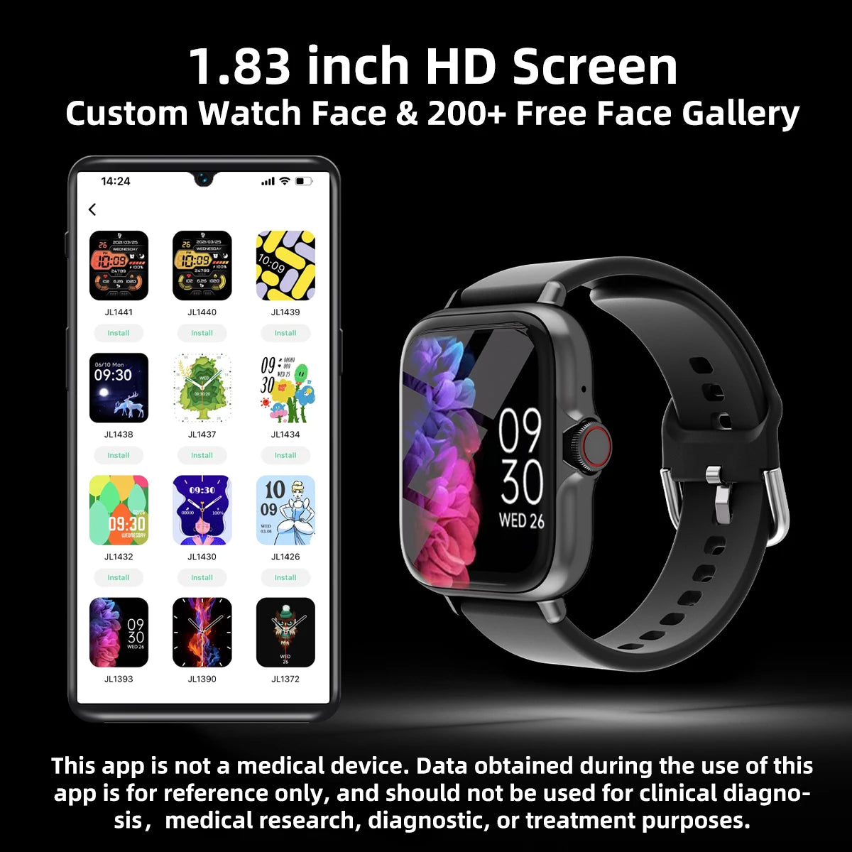 Waterproof Smart Watch for Adults with Message Answer Call Sleep Monitoring For iPhone Android