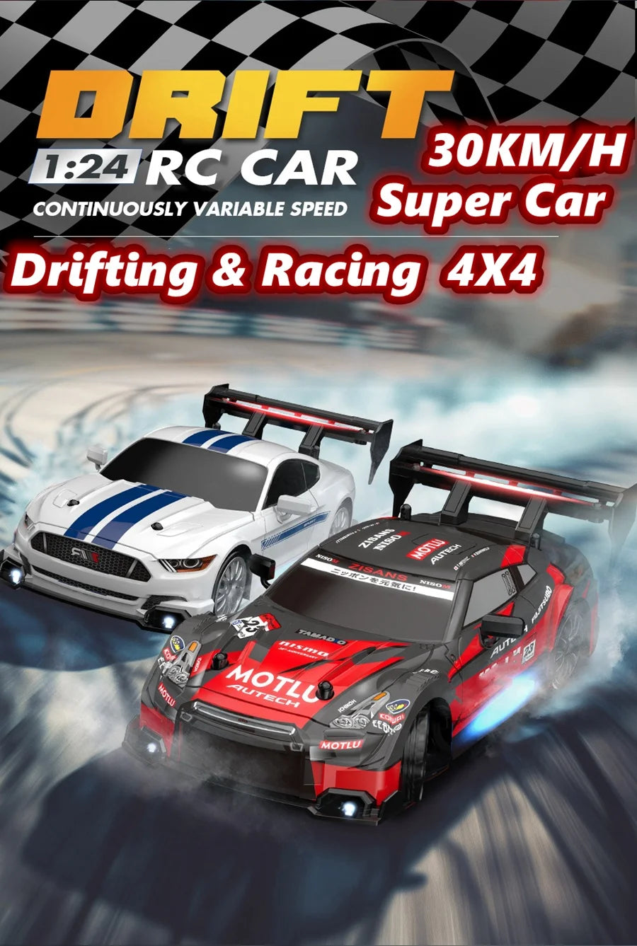 4WD RC Drift Car Remote Control GTRPRO AE86PRO Model 4x4 Racing RTR Radio Truck Vehicle Toy Gift for Boy Girl Children Kid Adult